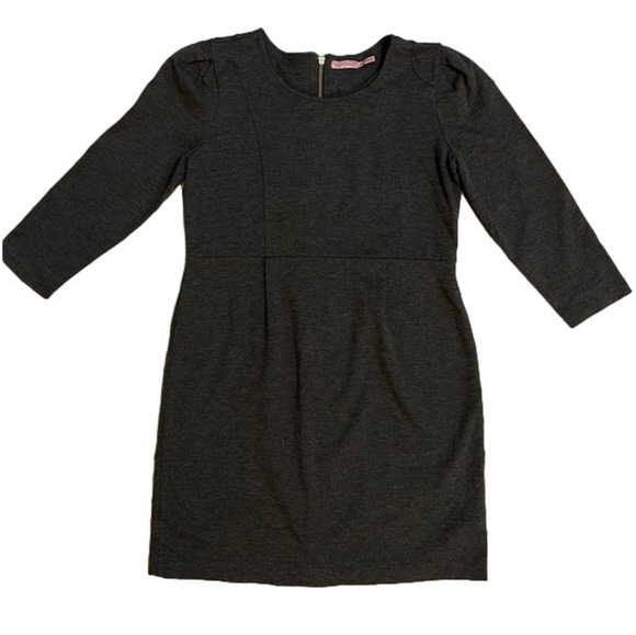 Juicy Couture charcoal gray stretchy high waist fitted dress, size Large - Picture 1 of 7